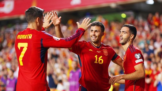 Vòng loại Euro 2024: Tây Ban Nha thắng cách biệt 6 bàn trận thứ hai liên tiếp